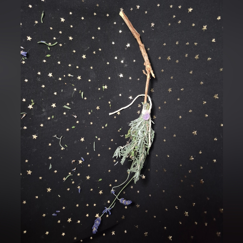 Baby Lavender And Amethyst Besom Broom